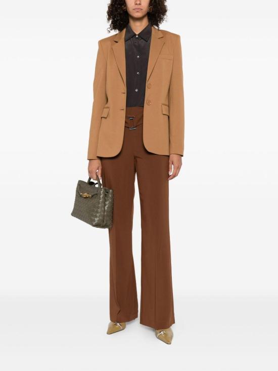 25FW 핑코 셔츠 105593 A2T7 CRACKERS M04 BROWN - PINKO