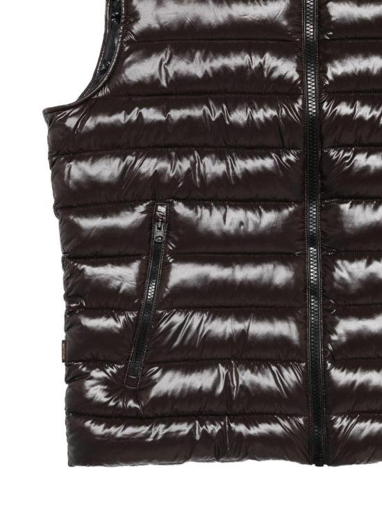 25FW 세이브더덕 베스트 D82421M GIL 40009 MARRONE E NERO - SAVE THE DUCK