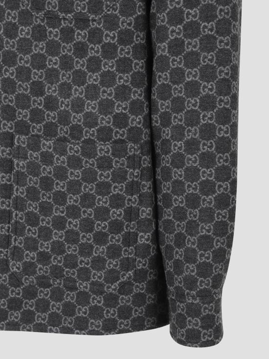 25FW 구찌 브러시드 울 자켓 814007ZAOWO 1074 GREY - GUCCI