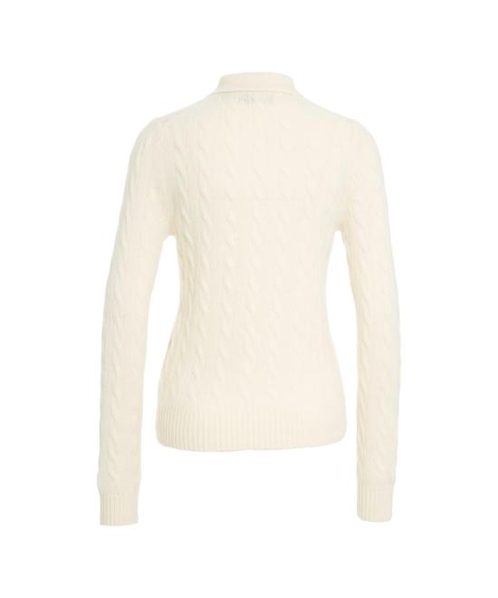 25FW 폴로 랄프로렌 케이블 폴로 니트 211 972132 001 CREAM BIANCO - POLO RALPH LAUREN
