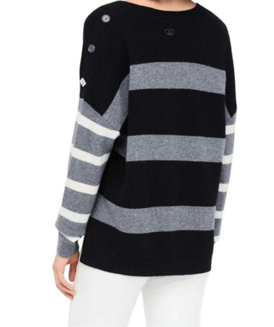 25FW 리우조 가디건 MF5128 MS009 C3819 BIANCO NERO GRIGIO - LIU JO