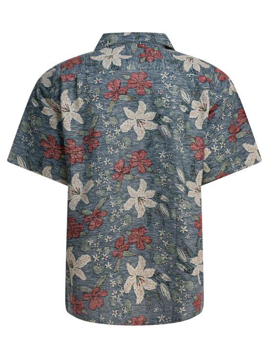 25FW 몽벨 반팔 셔츠 2104729 TAKE LOHA M S YAMAYURI 2 LIGHT BLUE - MONTBELL