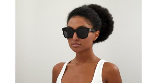 25FW 구찌 선글라스 GG0034SN 001 BLACK BLACK GREY - GUCCI