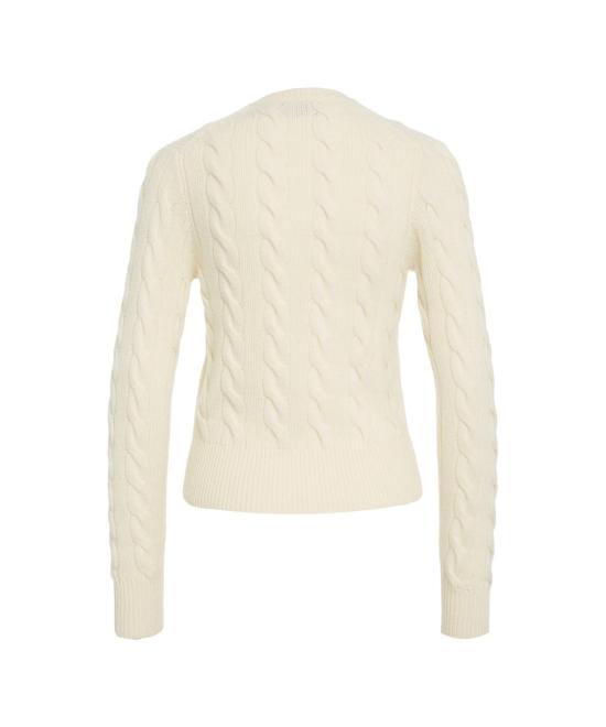 25FW 폴로 랄프로렌 로고 자수 크루넥 가디건 211 972104 002 CREAM BIANCO - POLO RALPH LAUREN