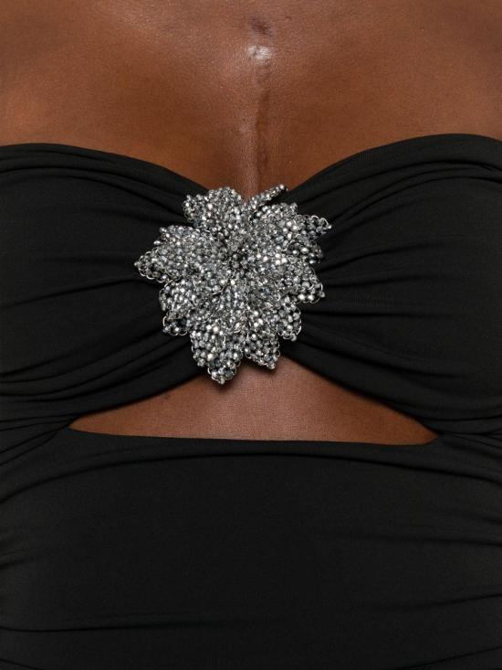 25FW 아멘쿠튀르 미디 원피스 AMW25517 920 BLACK - AMEN COUTURE