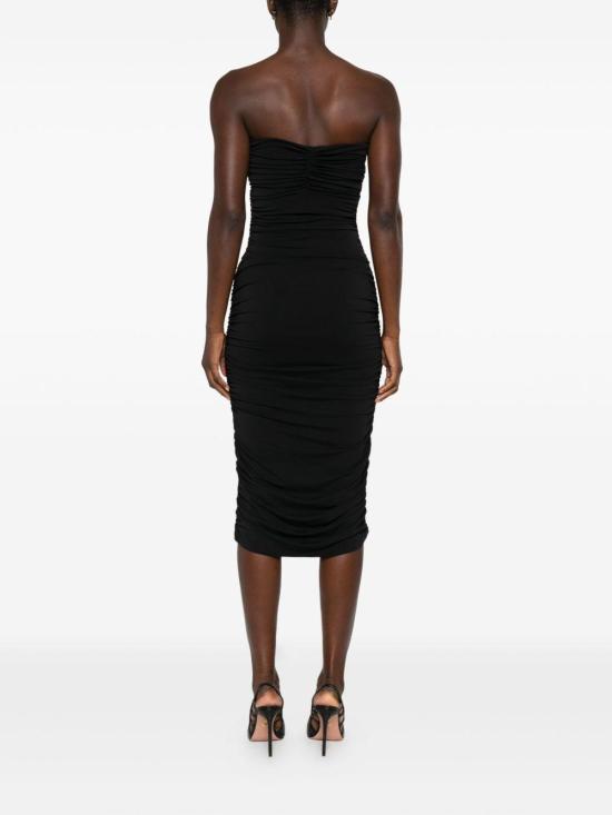 25FW 아멘쿠튀르 미디 원피스 AMW25517 920 BLACK - AMEN COUTURE