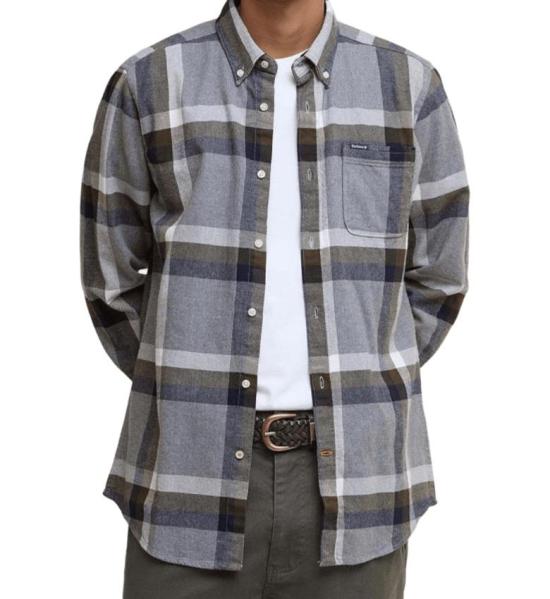 25FW 바버 긴팔 셔츠 MSH5364 MSHGY31 LIGHT GREY - BARBOUR