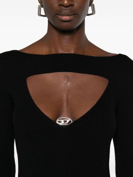 25FW 디젤 롱 원피스 A18905 0PLBF 9XX BLACK - DIESEL