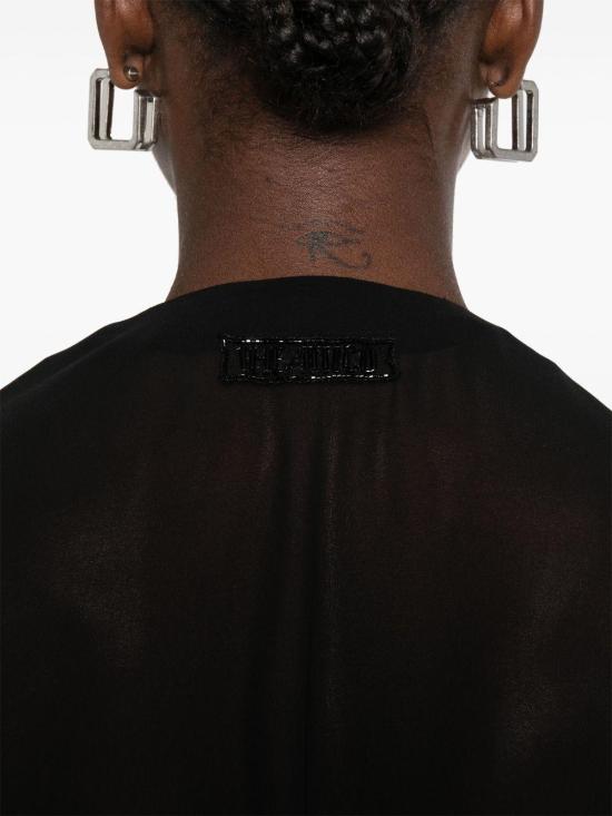 25FW 디 아티코 블라우스 251WCE00003 PAA085RA 100 BLACK - THE ATTICO