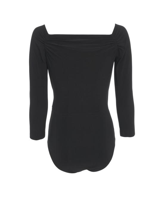 25FW 노마카말리 바디수트 티셔츠 KK325 BPLR19 001 BLACK NERO - NORMA KAMALI