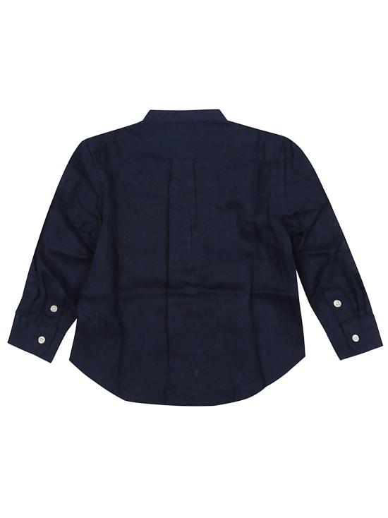 25SS [키즈] 랄프 로렌 셔츠 323964592 001 NEWPORT NAVY BLUE - RALPH LAUREN