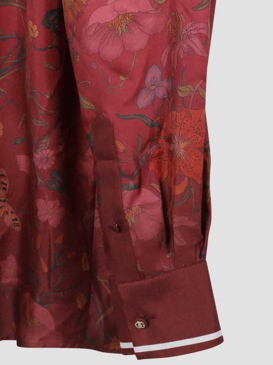 25FW 구찌 그라데이드 플로럴 롱 슬리브 셔츠 835617ZATG8 5057 PINK - GUCCI