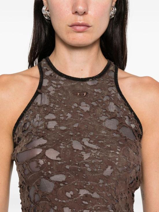 25FW 디젤 탑 A18523 0IKCK 7FG BROWN - DIESEL