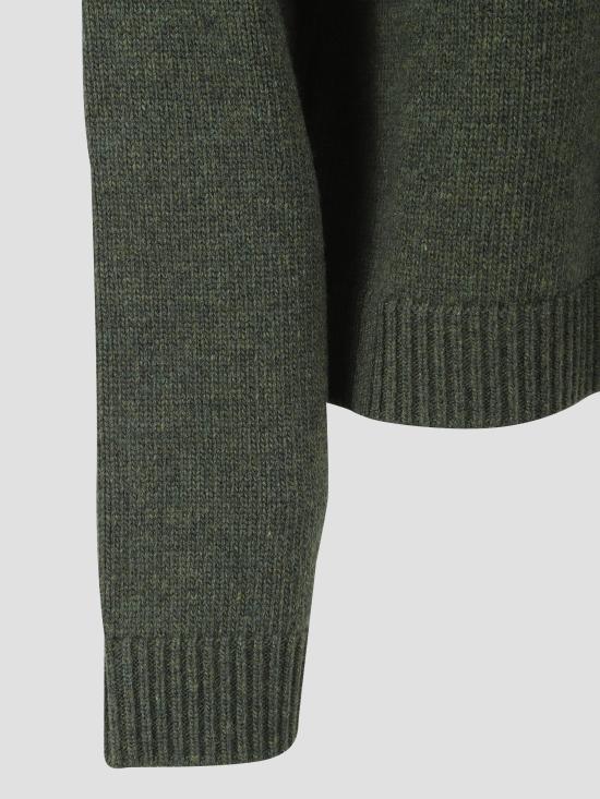 25FW 구찌 인타르시아 울 탑 스웨터 770072XKEBC 3035 GREEN - GUCCI