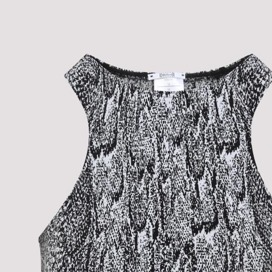 25FW 월포드 탑 57205 8222 WHITE BLACK - WOLFORD