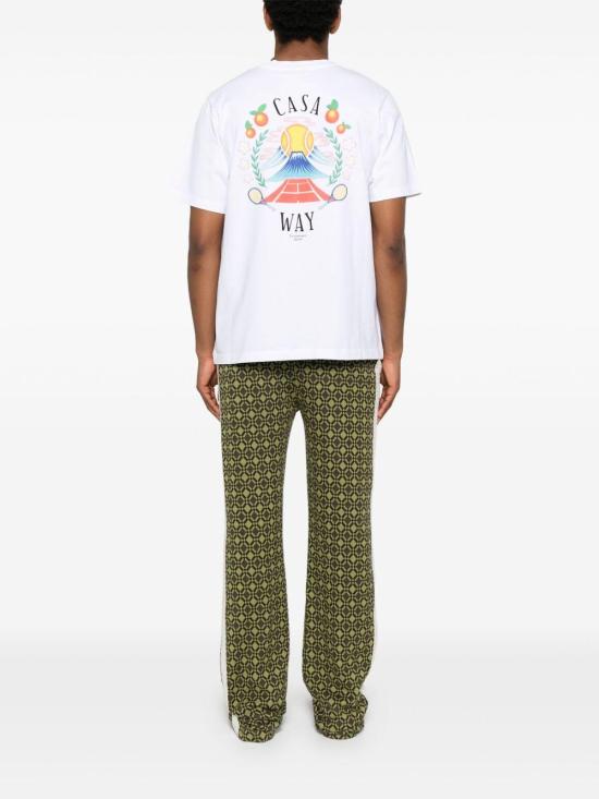 25FW 카사블랑카 폴로 티셔츠 MPF25JTS001 08 WHITE - CASABLANCA