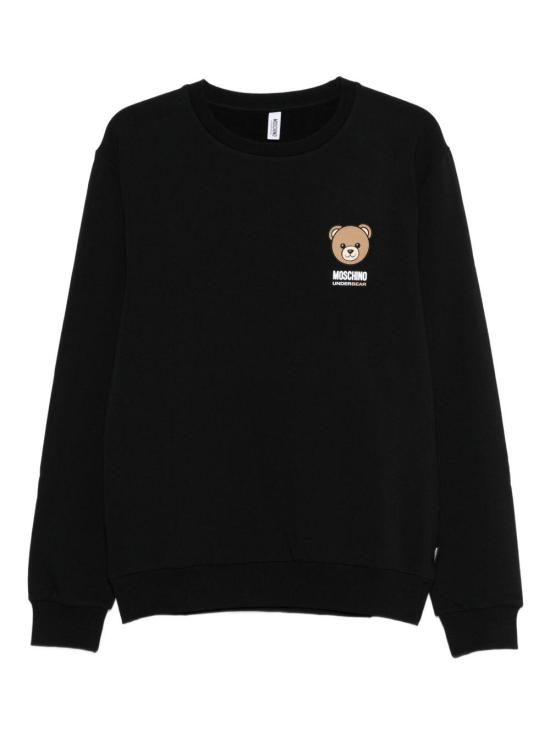 25FW 모스키노 긴팔 티셔츠 A1703 4413 0555 BLACK