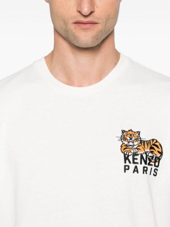 25FW 겐조 폴로 티셔츠 FF65TS1524SI 02 WHITE - KENZO
