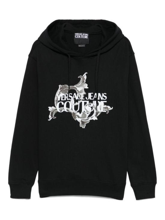 25FW 베르사체 긴팔 티셔츠 79GAIE02 CF00E 899 BLACK