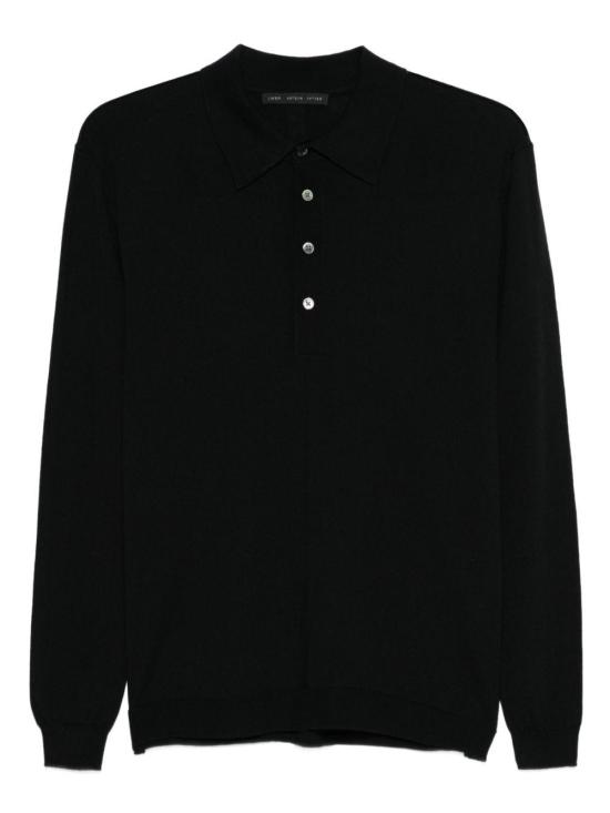 25FW 로우브랜드 긴팔 티셔츠 L1MFW25266730 D001 BLACK