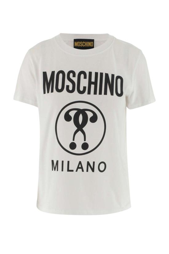  모스키노 반팔 티셔츠 0714 0541A1001 WHITE