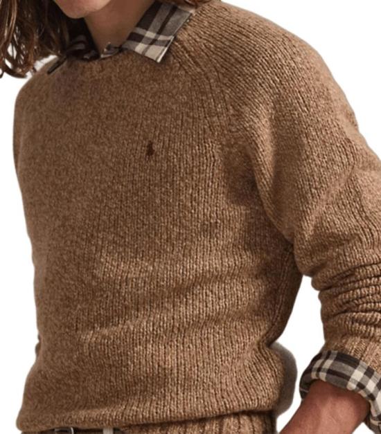 25FW 폴로 랄프로렌 긴팔 티셔츠 710982142 002 CAMEL MARL - POLO RALPH LAUREN