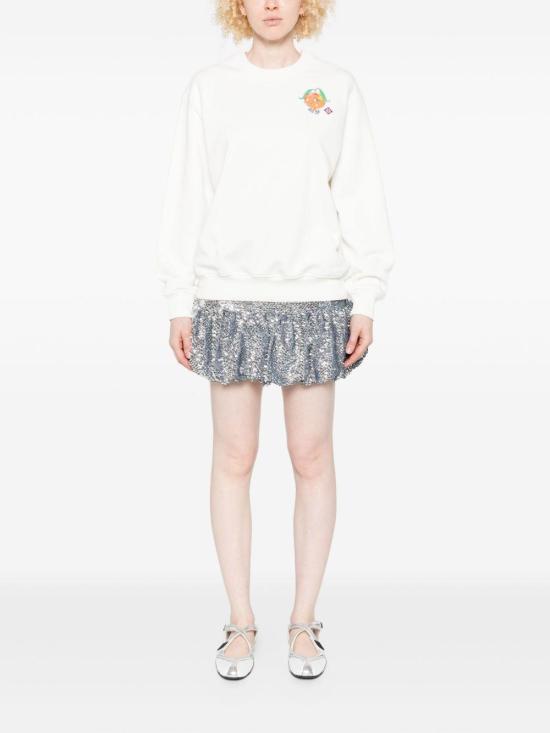 25FW 카사블랑카 스웨터 WAW25JTP364 01 ORANGE - CASABLANCA