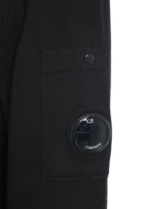 25FW 씨피 컴퍼니 스웨터 KN238A 110432A 999 BLACK NERO - C.P. COMPANY