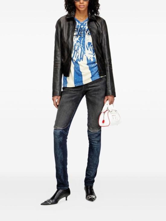 25FW 디젤 가죽 자켓 A19596 0ILBS 9XX BLACK - DIESEL