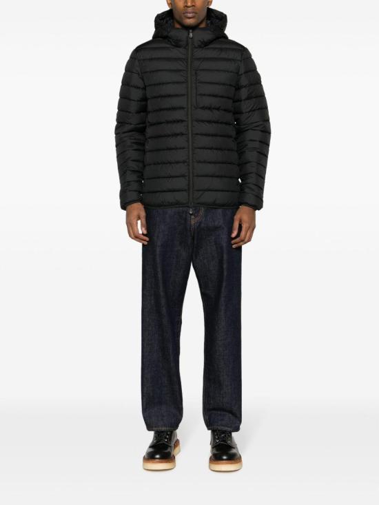 25FW 세이브더덕 숏패딩 D31273M JUNCUS 10000 BLACK - SAVE THE DUCK