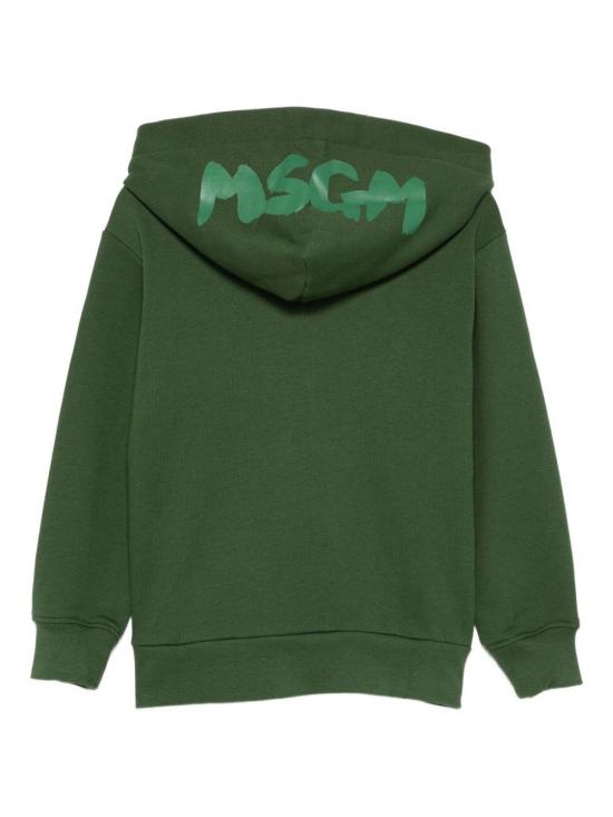 25FW [키즈] 엠에스지엠 트레이닝 상의 F5MSJUZH002 MS039 GREEN - MSGM