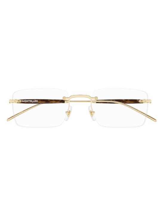 25FW 몽블랑 안경 MB0411O 002 GOLD GOLD TRANSPARENT METALLIC