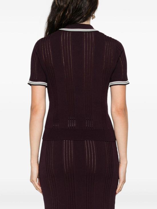 25FW 카사블랑카 반팔 티셔츠 WAW25KW1089 01 PURPLE - CASABLANCA