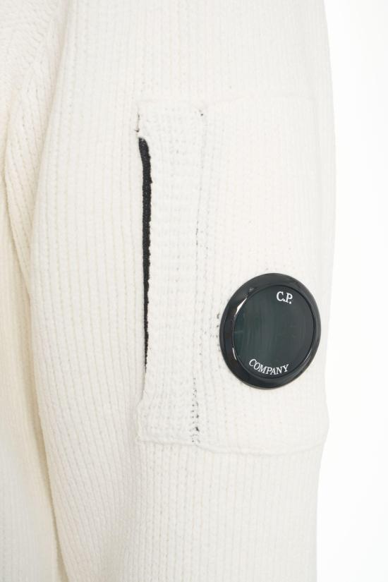 25FW 씨피 컴퍼니 스웨터 KN017A 005558G 103 WHITE BIANCO - C.P. COMPANY