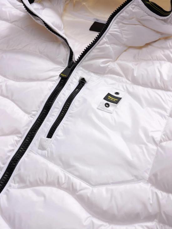 25FW 블라우어 숏패딩 25WBLUC03074 100 BIANCO WHITE - BLAUER