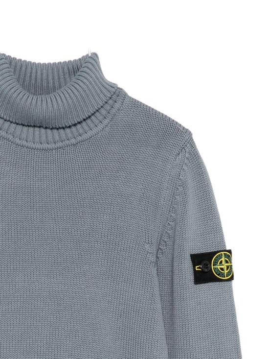 25FW [키즈] 스톤 아일랜드 터틀넥 니트 K2S165100018 S01A2 V0064 GREY - STONE ISLAND