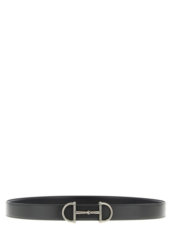 25FW 구찌 홀스빗 리버시블 레더 벨트 8472730YATC1082 - GUCCI