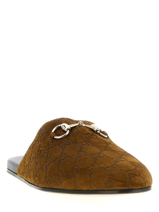 25FW 구찌 홀스빗 스웨이드 뮬 850140AAFQV2118 - GUCCI