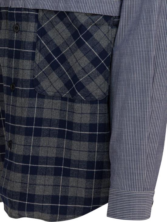 25FW 꼼데가르송 셔츠 HPB018W251NVYWHTXGRYN - COMME DES GARCONS