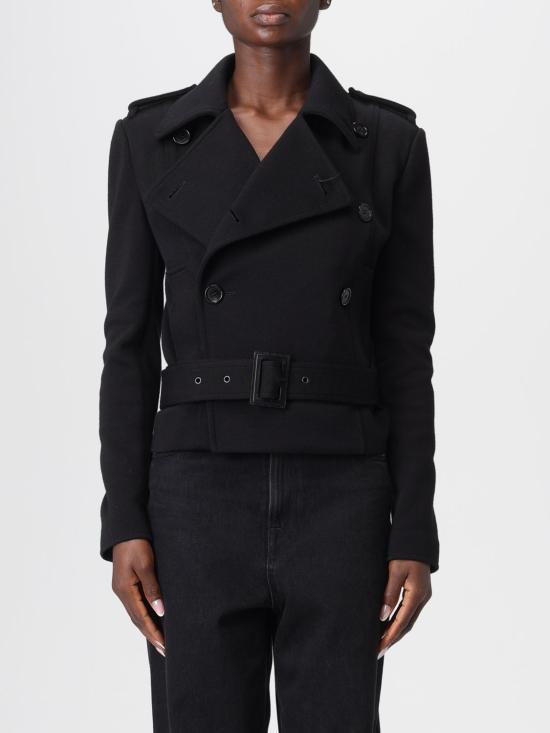 25FW 생로랑 코트 843869Y288V1000 BLACK DOM