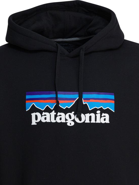 25FW 파타고니아 P-6  LOGO UPRISAL 로고 업라이절 후드티 39622BLK - PATAGONIA