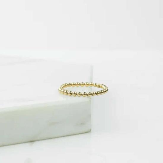  롤라 반지 드롭릿 스태킹 링 골드 - LOLA