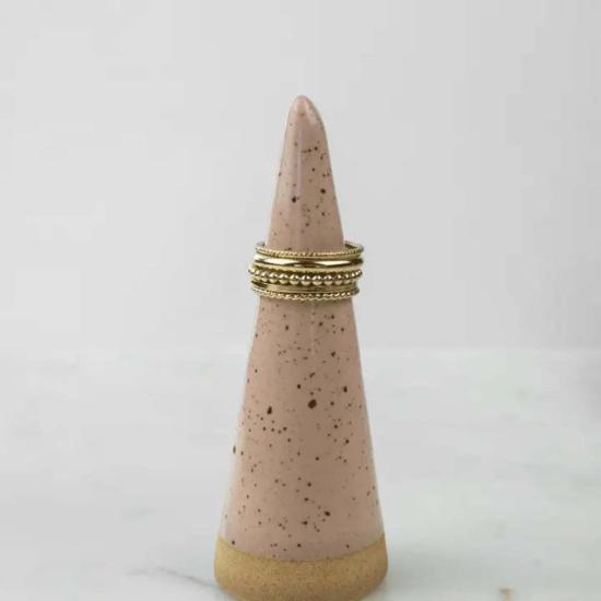  롤라 반지 드롭릿 스태킹 링 골드