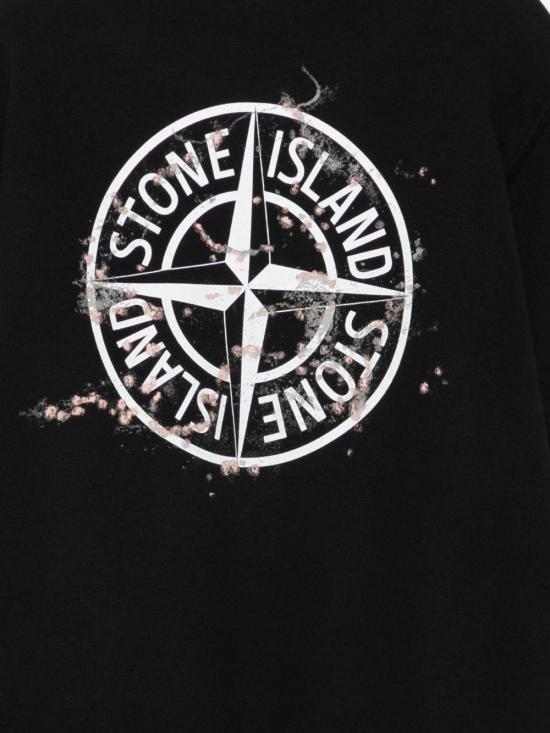 25FW [키즈] 스톤 아일랜드 트레이닝 상의 K2S166100015S0268 V0029 BLACK - STONE ISLAND