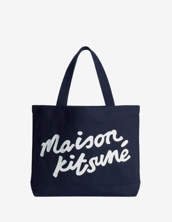 25FW 메종키츠네 핸드라이팅 토트백 PW05124WW90420413 CLASSIC NAVY DOM