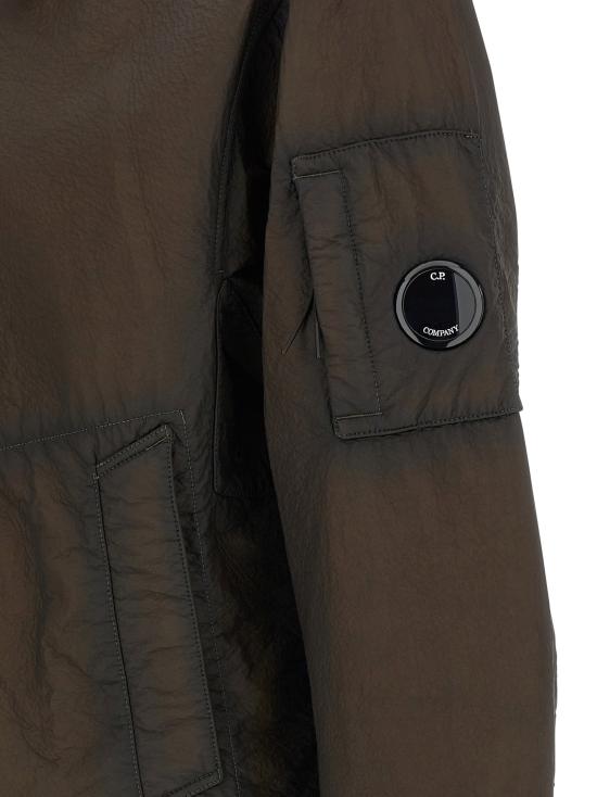 25FW 씨피 컴퍼니 펠트로 바이 필름 쇼츠 자켓 19CMOW221A110403G683 IVY GREEN DOM - C.P. COMPANY