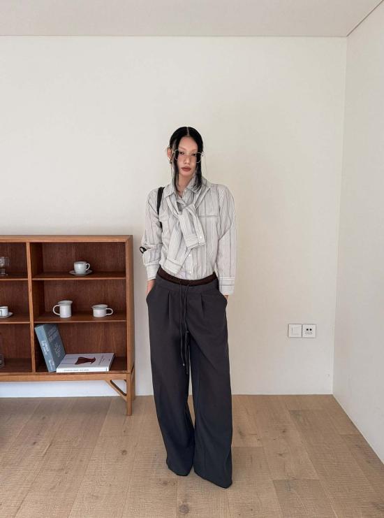  더 엔케이씨 스토어 블라우스 Nkc 스토어 홀리 엑스트라 슬리브 버튼업 셔츠 - The NKC Store