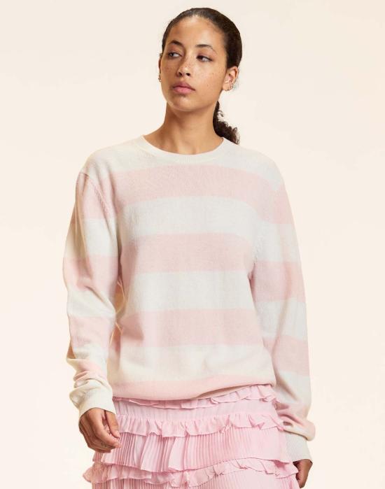  신시아 로리 스웨터 신시아 로울리 럭키 스트라이프 캐시미어 - CYNTHIA ROWLEY