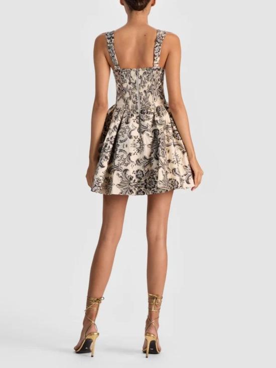 25FW 앨리스 앤 올리비아 숏 원피스 CC510N61546F164 Gold - ALICE & OLIVIA