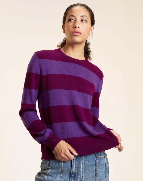  신시아 로리 스웨터 신시아 로울리 럭키 스트라이프 캐시미어  Pplbgd - CYNTHIA ROWLEY